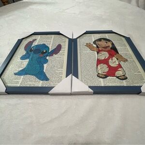 Lilo & Stitch Themed Dictionary Prints - Set of 2